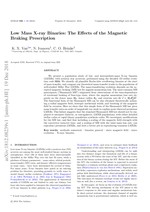 Low-mass X-ray binaries: the effects of the magnetic braking prescription